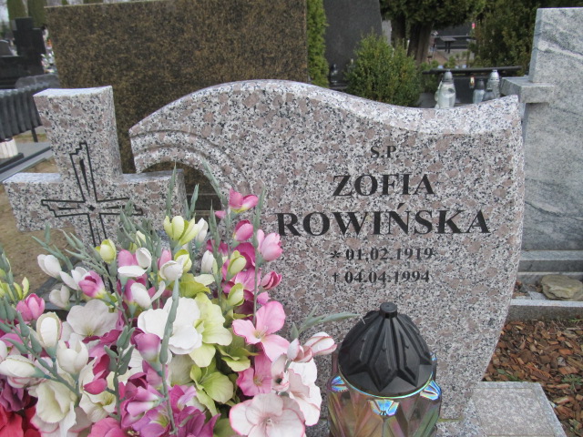 Zofia Rowińska 1919 Olsztynek - Grobonet - Wyszukiwarka osób pochowanych