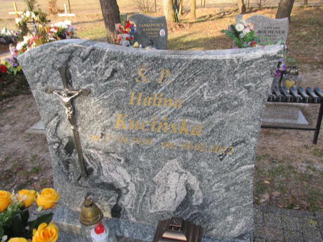 Halina Kucińska 1939 Olsztynek - Grobonet - Wyszukiwarka osób pochowanych